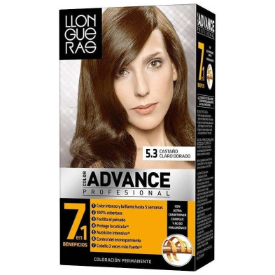 Llongueras Color Advance Tinte De Cabello N5.3 Castaño Claro Dorado1Ud