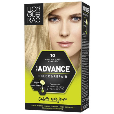 Llongueras Color Advance Tinte De Cabello N10 Rubio Muy Claro Aclarante1Ud