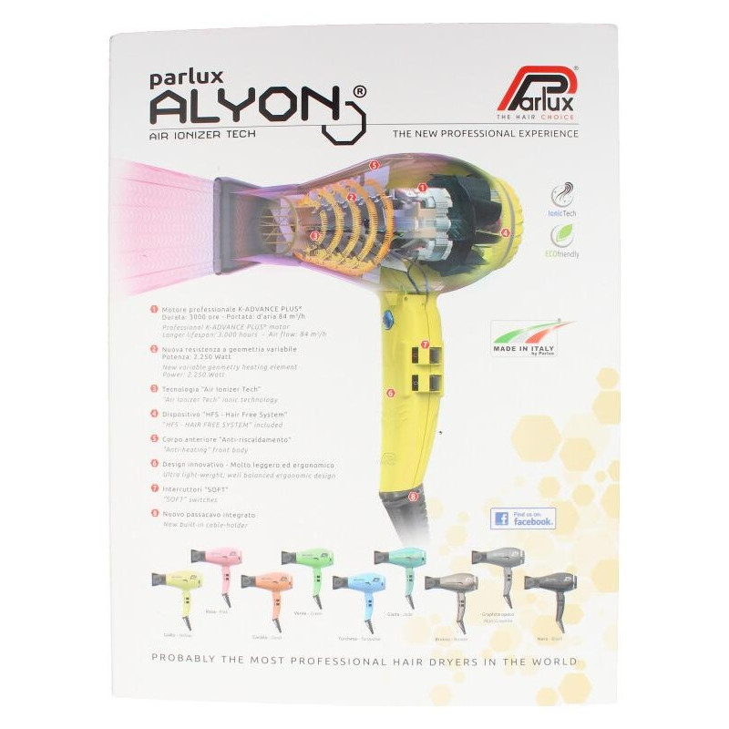 Parlux Secador Cabello Alyon Amarillo 1Ud Parlux Secador Cabello Alyon Amarillo 1Ud