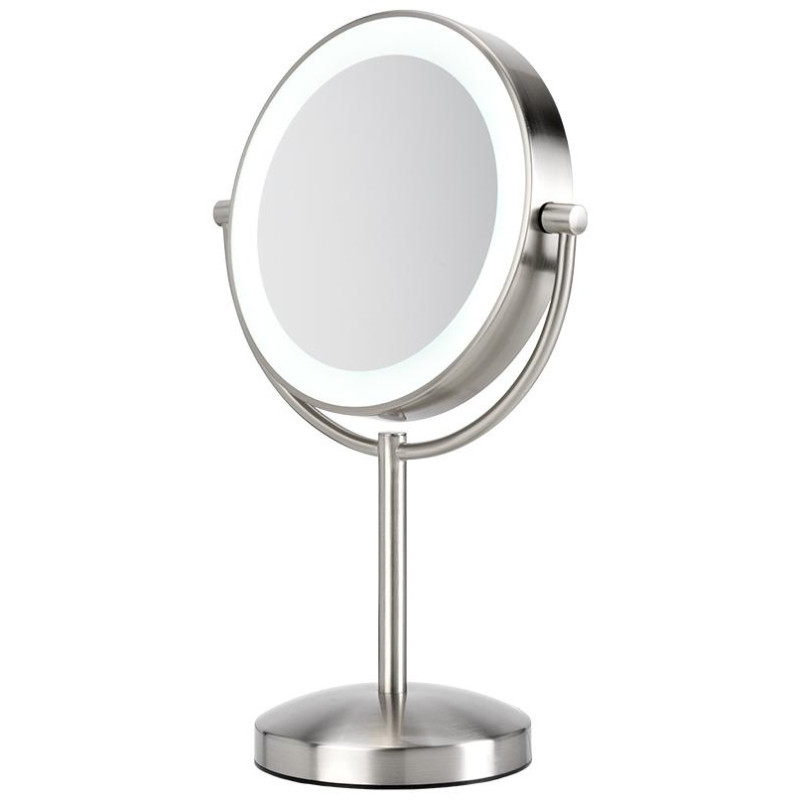 Espejo De Maquillaje Led 2 Caras 1 U