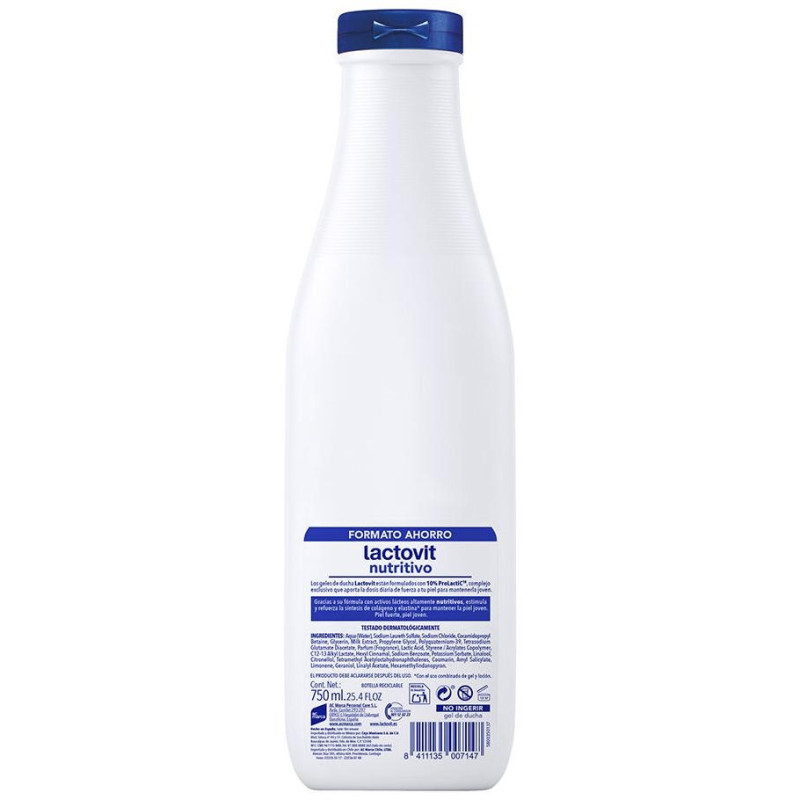 Lactovit Original Gel De Ducha Nutritivo 750 Ml