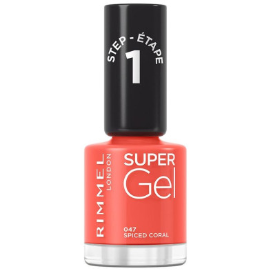 Rimmel Super Gel Nail Polish 047 Spiced Coral 12Ml