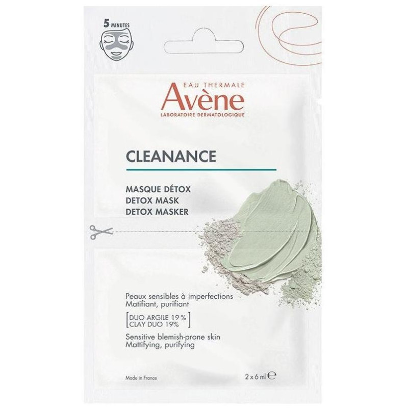 Avène Cleanance Mascarilla Detox 2X6Ml