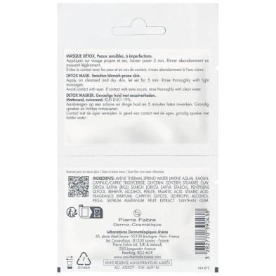 Avène Cleanance Mascarilla Detox 2X6Ml
