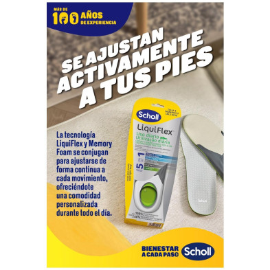 Scholl Liquiflex Plantillas Soporte Diario Talla 1 1 Par