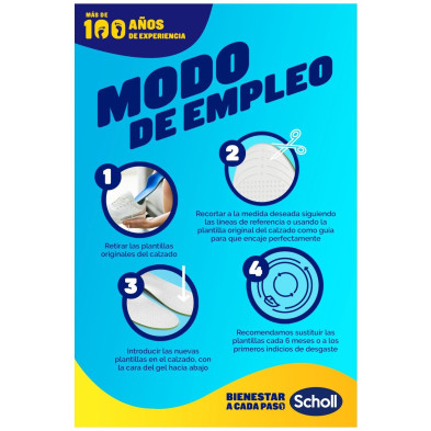 Scholl Liquiflex Plantillas Soporte Diario Talla 2 1 Par