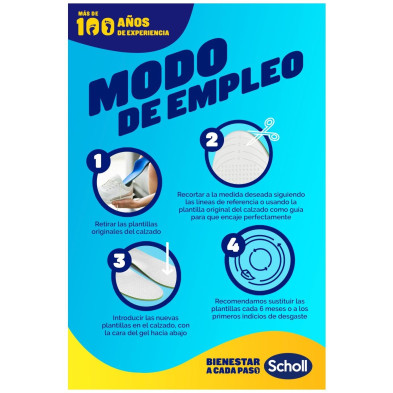 Scholl Liquiflex Plantillas Soporte Diario Talla 1 1 Par