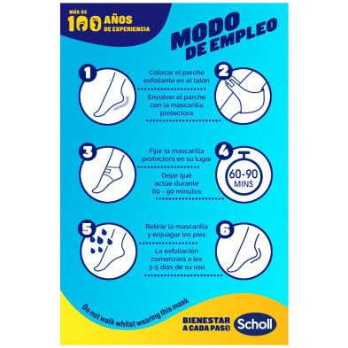 Expert Care Mascarilla Exfoliante Para Talones 1 U