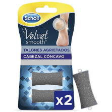 Scholl Velvet Smooth Talones Agrietados Limas De Recambio 2Uds