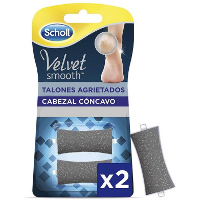 Scholl Velvet Smooth Talones Agrietados Limas De Recambio 2Uds Scholl Velvet Smooth Talones Agrietados Limas De Recambio 2Uds