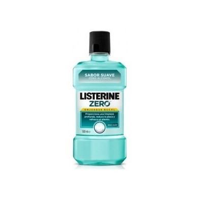 Listerine Enjuague Bucal Mentol Sabor Suave Sin Alcohol 500Ml