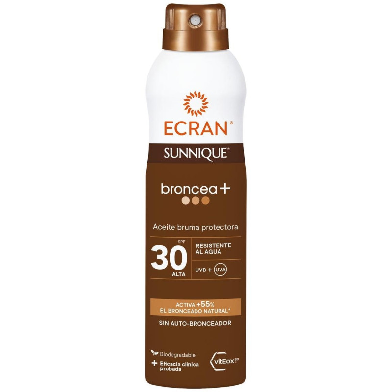 Ecran Sunnique Broncea+ Aceite Bruma Spf30 250 Ml