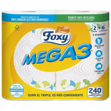 Mega3 Papel Cocina Triple Duración 2 Rollos