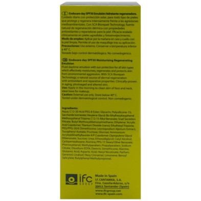Endocare Day Emulsión Hidratante Y Regeneradora Spf30 40 Ml