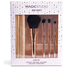 Rose Quartz Brochas Estuche 5 Pz