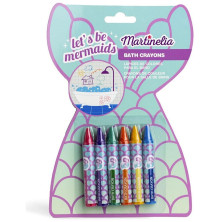 Let'S Be Mermaids Lapices De Baño Estuche 6 Pz