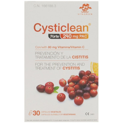 Cysticlean Forte Con Pac Y Vit C Y Arándano Rojo Cápsulas 30 U