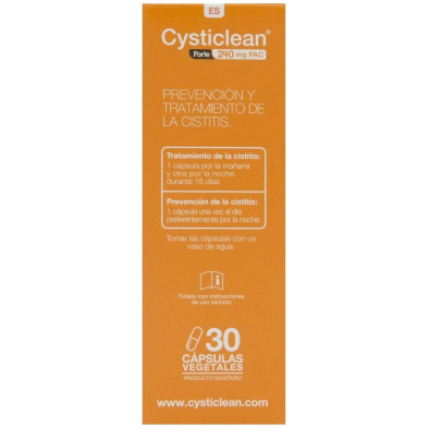 Cysticlean Forte Con Pac Y Vit C Y Arándano Rojo Cápsulas 30 U