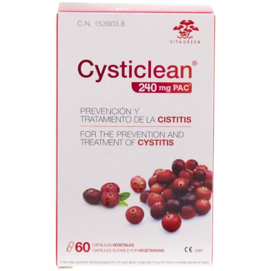 Cysticlean Clásico 240 Mg De Pac Y Arándano Rojo Cápsulas 60 U