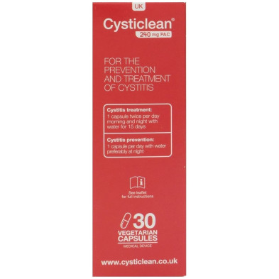 Cysticlean Clásico 240 Mg De Pac Y Arándano Rojo Cápsulas 30 U
