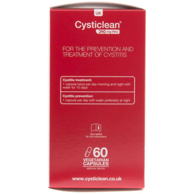 Cysticlean Clásico 240 Mg De Pac Y Arándano Rojo Cápsulas 60 U