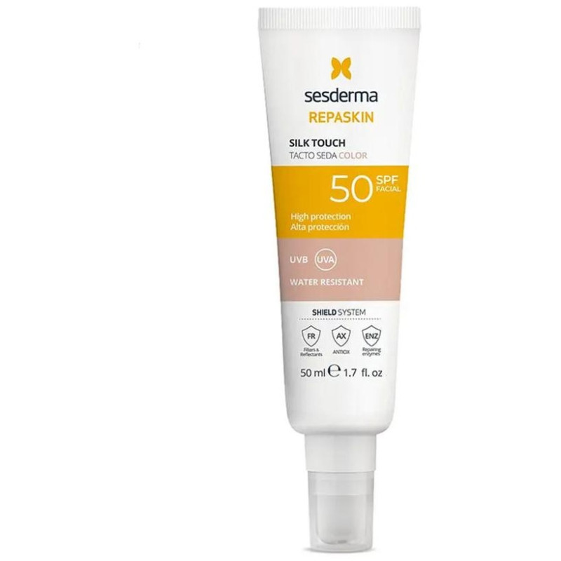 Repaskin Facial Tacto Seda Con Color Spf50 50 Ml