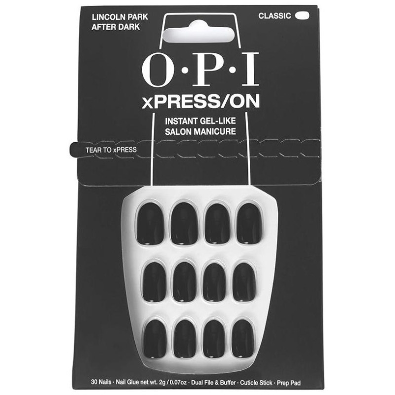 Opi Xpress/On Uñas Artificiales Tonos Icónicos Lincoln Park After Dark 30 U