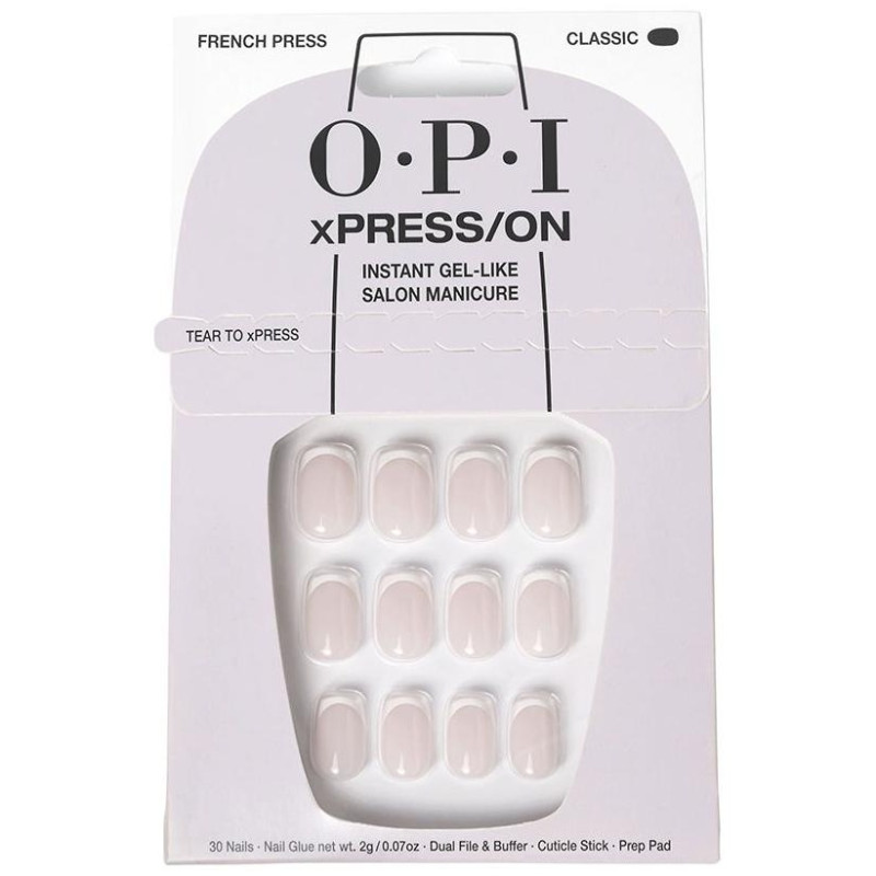 Opi Xpress/On Uñas Artificiales Nail Art Manicura Francesa 30 U