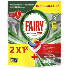 Fairy Platinum Plus Limón Lavavajillas 30 Cápsulas