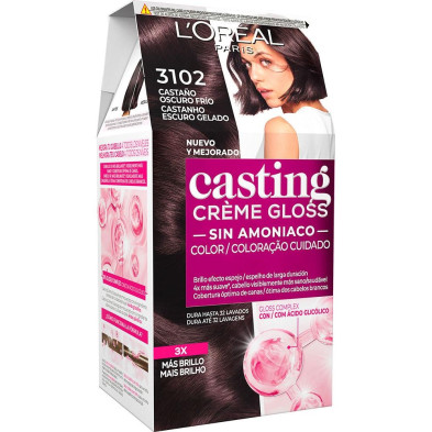 Casting Creme Gloss 3102-Castano Oscuro Frío 180 Ml