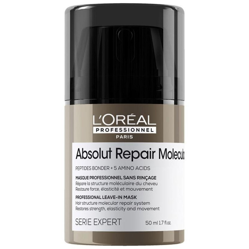 Absolut Repair Molecular Mascarilla Profesional Reparadora Sin Aclarado Para Cabello Dañado 50 Ml