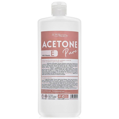 Acetone Pure Quitaesmalte Uñas Acrílicas 1000 Ml