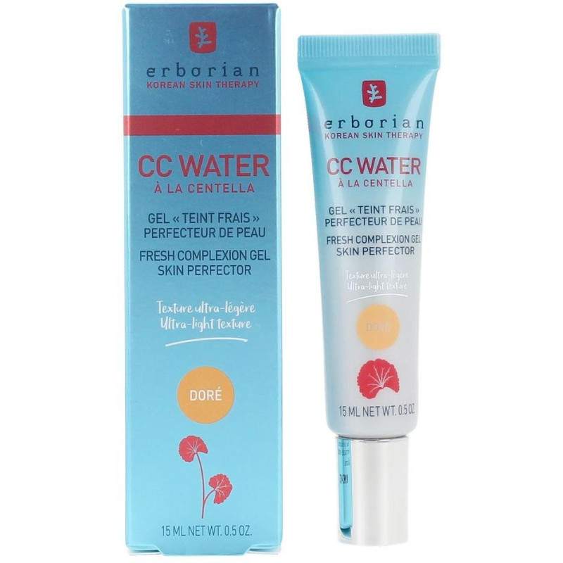 Cc Water À La Centella Asiatica Gel Refrescante Matificante Dorado 15 Ml