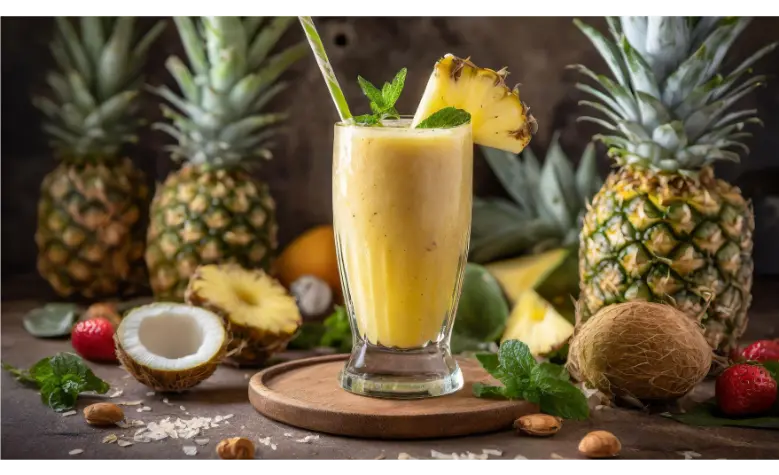 Smoothie de piña para el bienestar