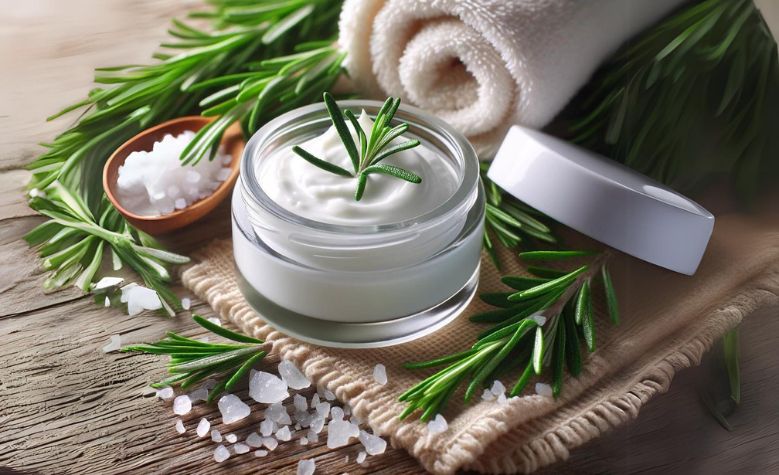 Productos cosméticos con romero